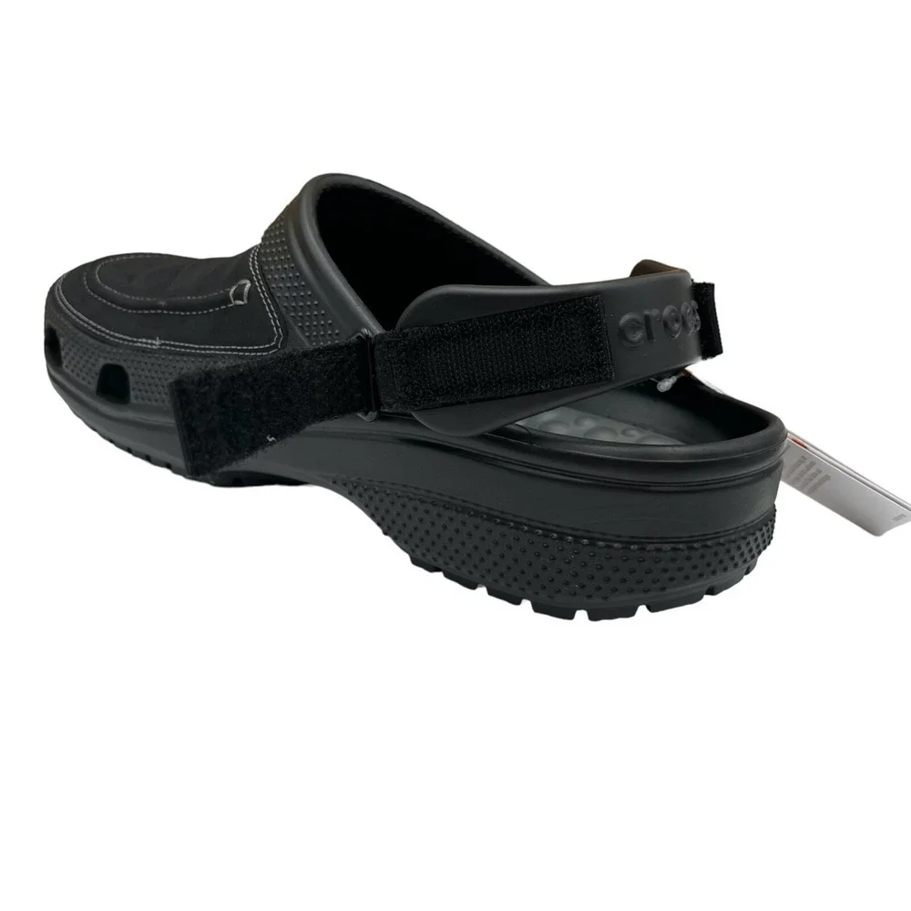 Crocs Men's Yukon Vista ll LiteRite Slip-on Clogs Size 11 Black Faux Leather